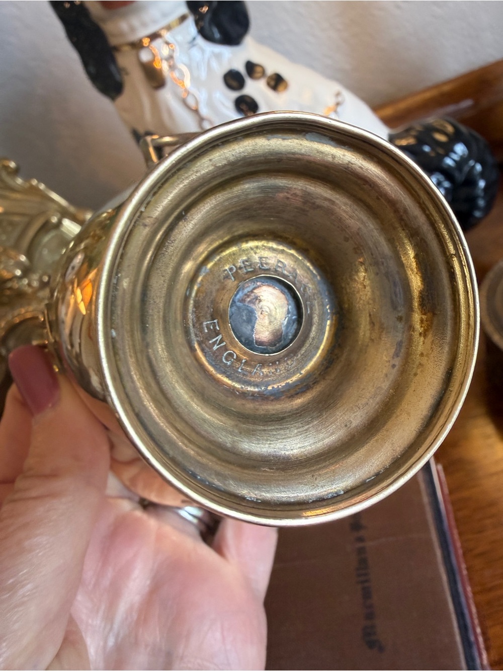 Vintage Brass Sugar Scuttle from England - Picture 5 of 13